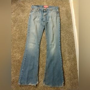 Hollister Stretch Bootcut Distressed Jeans Size 7